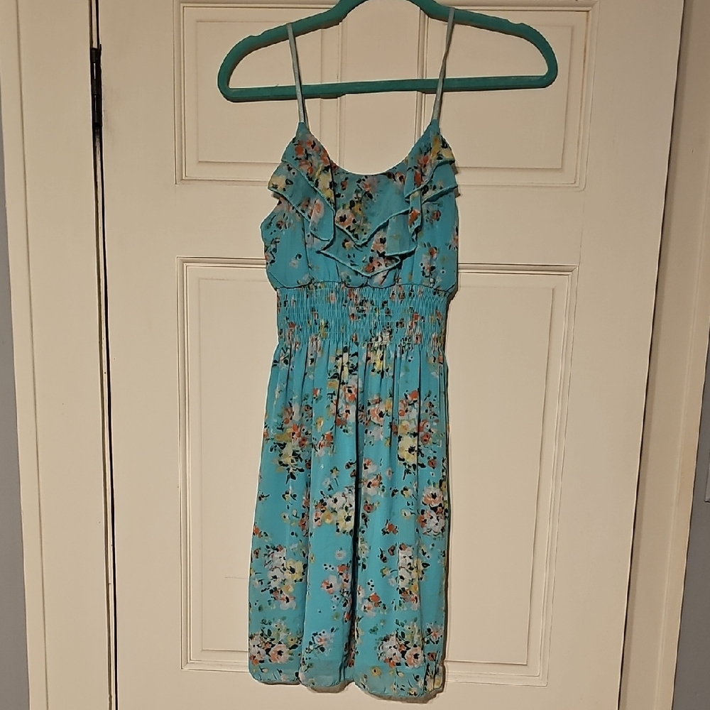 Floral Teal Dress